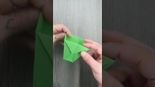 Origami easy paper rubbish trash bin with Ski #origami #easyorigami #paper #trashcan #howto #diy