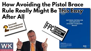 How Avoiding the Pistol Brace Rule Really Might Be This Easy After All