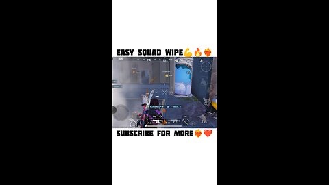 Easy Squad Wipe💪🔥❤️‍🔥 #shorts #bgmi #pubg #gaming #pubgmobile