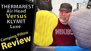 Review Thermarest Airhead Vs. Klymit Luxe Camping Pillows