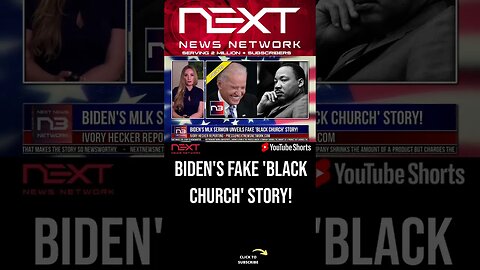Biden's MLK Sermon Unveils Fake 'Black Church' Story! #shorts