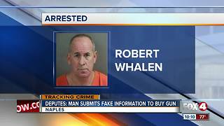 Deputies: Man Submits Fake Information to Buy Gun