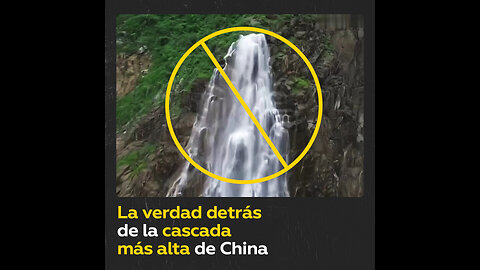 Turista descubre la verdad sobre la cascada más alta de China