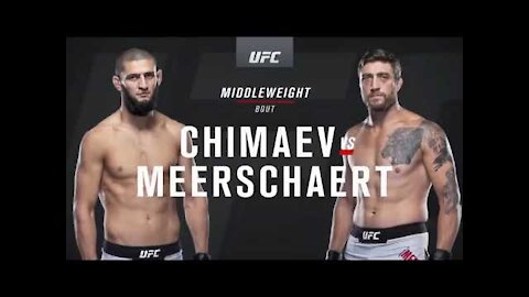 UFC VEGAS 11 KHAMZAT CHIMAEV vs GERALD MEERSCHAERT