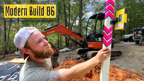Modern Home Build | 06 | Deck Footings, Utility Sleeves, Concrete Wall Pour