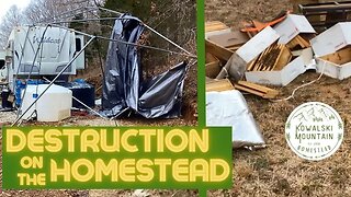 Windstorm Rips Through the Homestead | Apiary Toppled, Infrastructure Destroyed