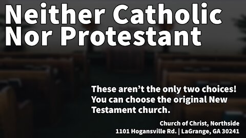 Neither Catholic Nor Protestant