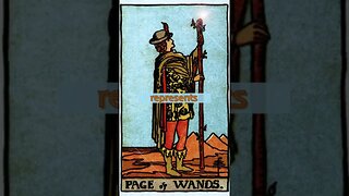 TAROT- The PAGE OF WANDS ~ What is in the cards? #shorts #inspiration #tarot