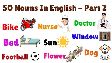 50 Nouns in English - Part II || Educational Vidoe