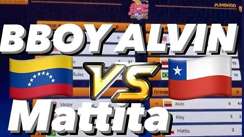 Bboy alvin (Venezuela) vs Bboy Mattita (Chile) WDSF PAN AM CHAMP // BBoy Round robin Chile 2023