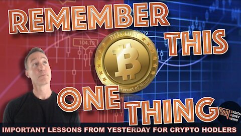THE ONE IMPORTANT LESSON FROM YESTERDAYS BITCOIN & CRYPTO CRASH
