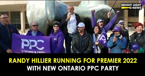 BREAKING: RANDY HILLIER RUNNING FOR PREMIER OF ONTARIO WITH NEW ONTARIO PPC PARTY