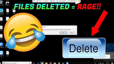 DELETING A SCAMMERS FILES! HE RAGED!