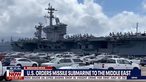 Pentagon chief orders submarine to the Middle East, tells aircraft carrier to hasten its transit