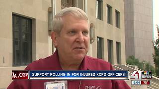 Support continues for KCPD officers' shot
