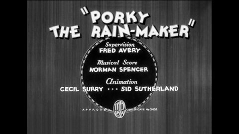 1936, 8-1, Looney Tunes, Porky the rain-maker