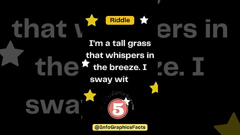 I'm a tall grass that whispers in the breeze I sway with the wind, as graceful as you please 🌾