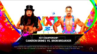 NXT The Great American Bash 2022 Bron Breakker vs Cameron Grimes for the NXT Championship