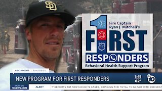New behavioral health program for first responders unveiled
