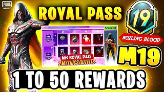 M19 ROYAL PASS Is Hare 🔥 Free Kill Massage Grened 😱 Best 50RP Suit🔥 Purchase Best Royal Pass Ever😱