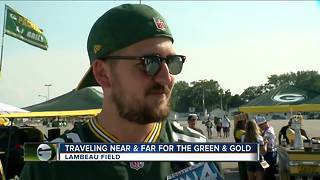 Packers fan travels 4,000 miles for game