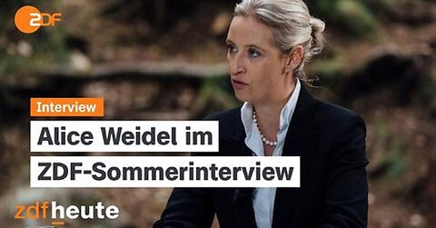 ZDF-Sommerinterview - Alice Weidel AfD