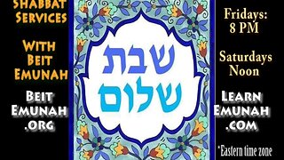 Shacharit and Musaf Shabbat Service at Beit Emunah, Noon Eastern