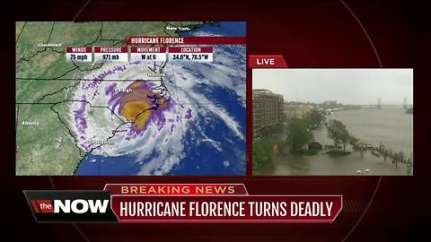 At least 4 dead, including mom and infant, as Florence pounds Carolina coast
