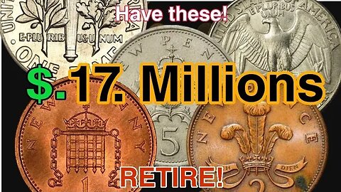 Top 50 ULTRA 2 New Pence RARE pennies, Dime,Dollar's Coins worth A LOT of MONEY! Coins worth money!