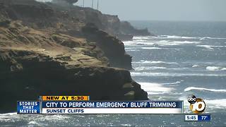 Emergency bluff repairs coming to Sunset Cliffs