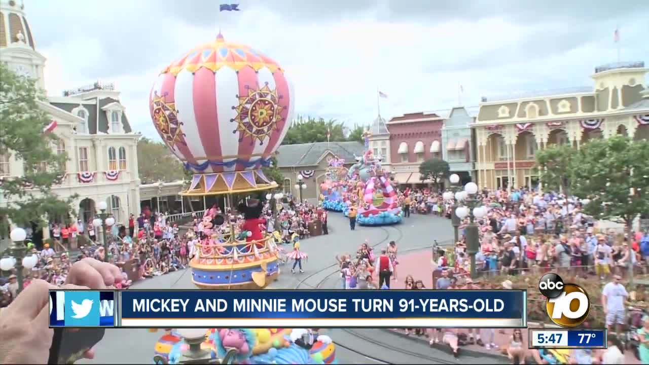 Mickey and Minnie Celebrate 91st birthday
