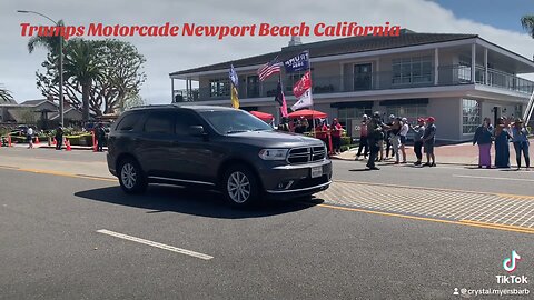 Trump Rally Motorcade Newport Beach, California June. 8, 2024