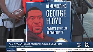 San Diegans honor George Floyd one year after his death