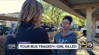 Valley family left to grieve after young daughter struck and killed by tour bus