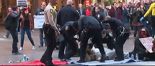 Several people arrested during protests against Las Vegas homeless ordinances