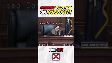 WAIT! Is the EVIDENCE missing on PURPOSE?