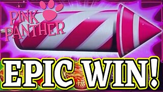 EPIC JACKPOT EXPOLDES ON MAX BET PINK PANTHER SLOTS!