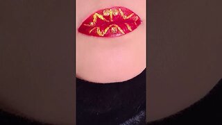 Amazing Lip Design Art Makeup #shorts #viral #trending #shortsvideo #lipswatches #grwm #makeup