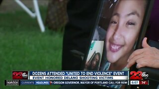 Dozens attend "United to End Violence" event in Delano