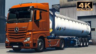 Mercedes-Benz MP4 RHD from UK | Euro Truck Simulator 2 Gameplay "4K"