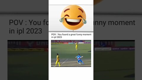 Funny moments in ipl 2023 #youtubeshorts #ytshorts #ipl #funnymoments #trendingstatus