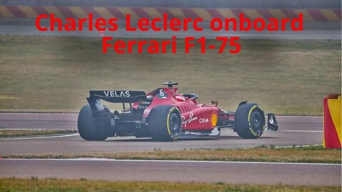 Charles Leclerc onboard Ferrari F1-75 at Fiorano | Close up Slow mo