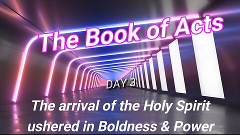 The arrival of the Holy Spirit ushered in BOLDNESS & POWER