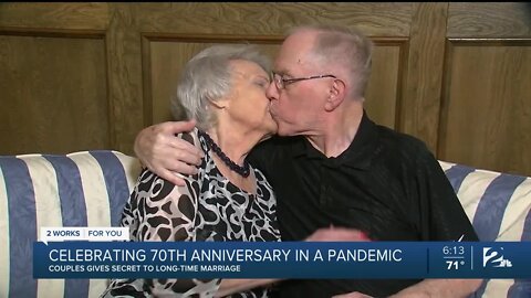 Oklahoma couple celebrates 70th wedding anniversary amid pandemic