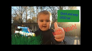 Building a Lego car with Noah