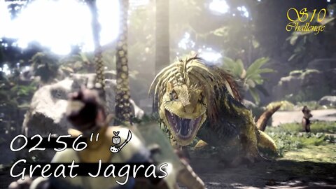 Great Jagras (02'56) | Insect Glaive | Monster Hunter World: Iceborne | "Sub 10 Challenge"