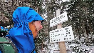 Appalachian Trail - Winter-SOBO11-New Hampshire Is Here - Andover to NH Rt 2 - Part 3