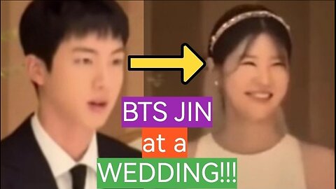 BTS JIN "ATTENDS" WEDDING!!!