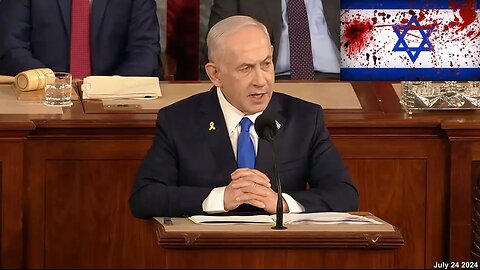 Ending Israel PM Benjamin Netanyahu Speech Addresses Members of Congress 7-24-24