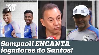 Bastidores: Sampaoli TRANSFORMA ambiente e ENCANTA jogadores do Santos!